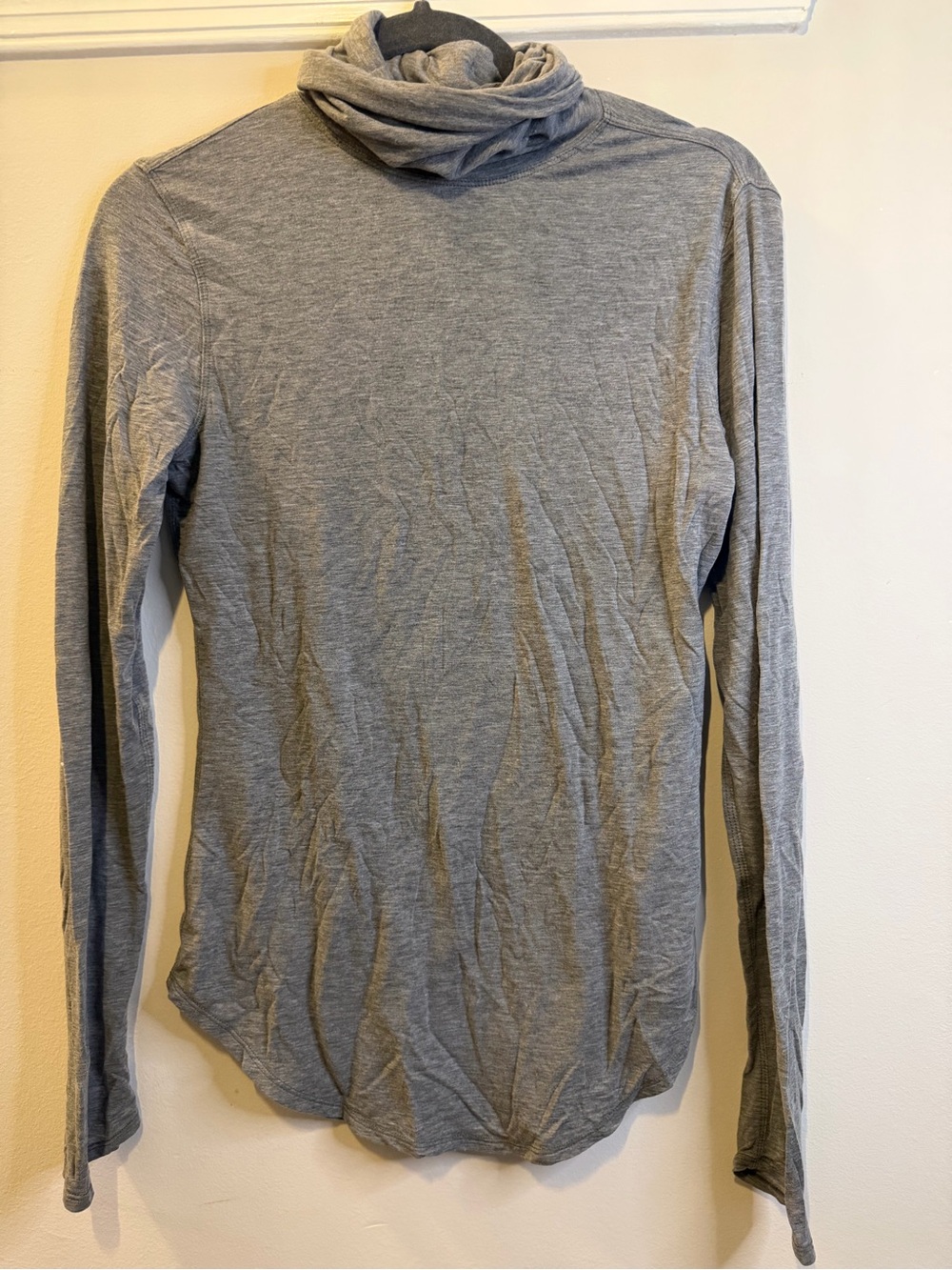 Kit and Ace Women's Long Sleeve Turtleneck Top - Gray